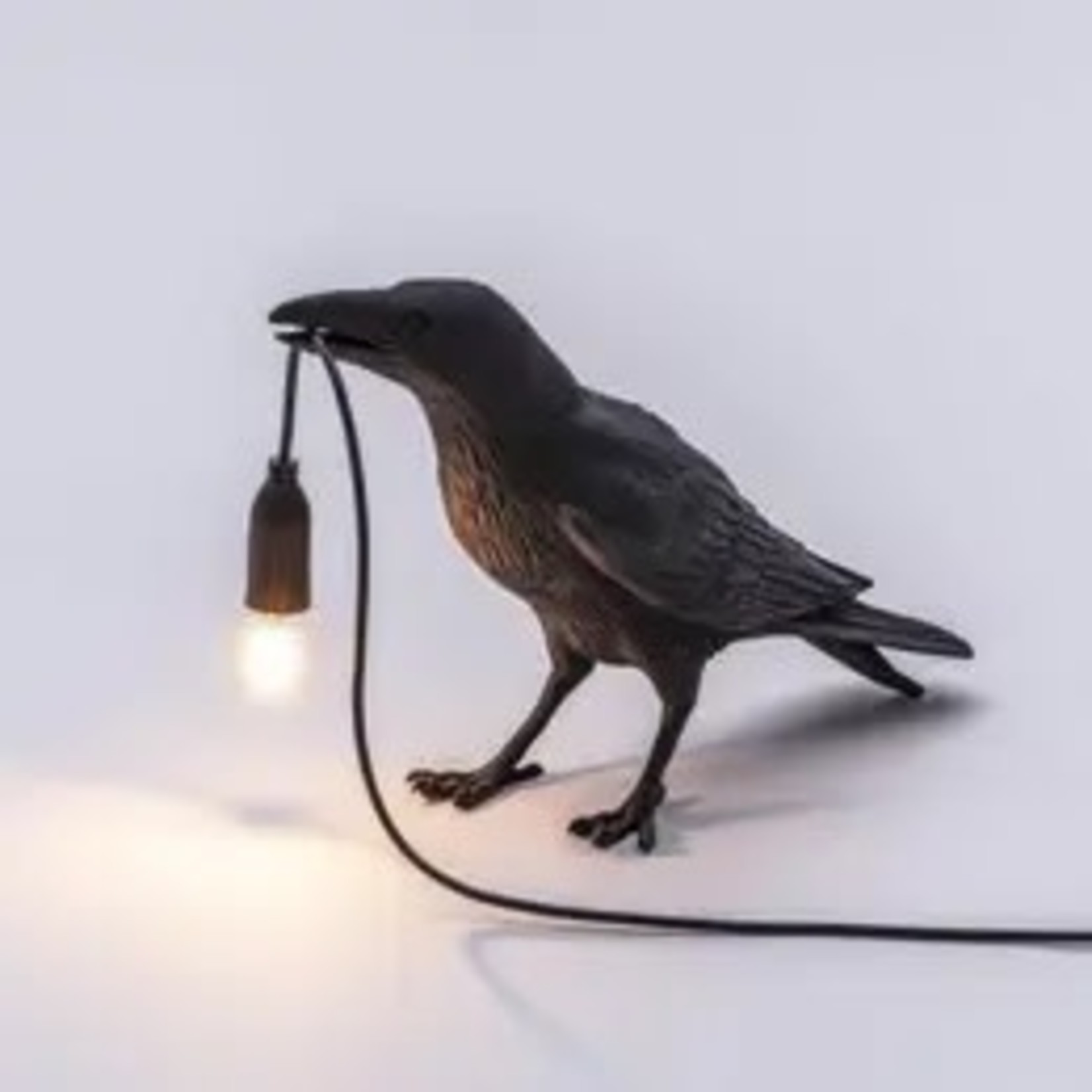 Faire Black Bird Table Lamp