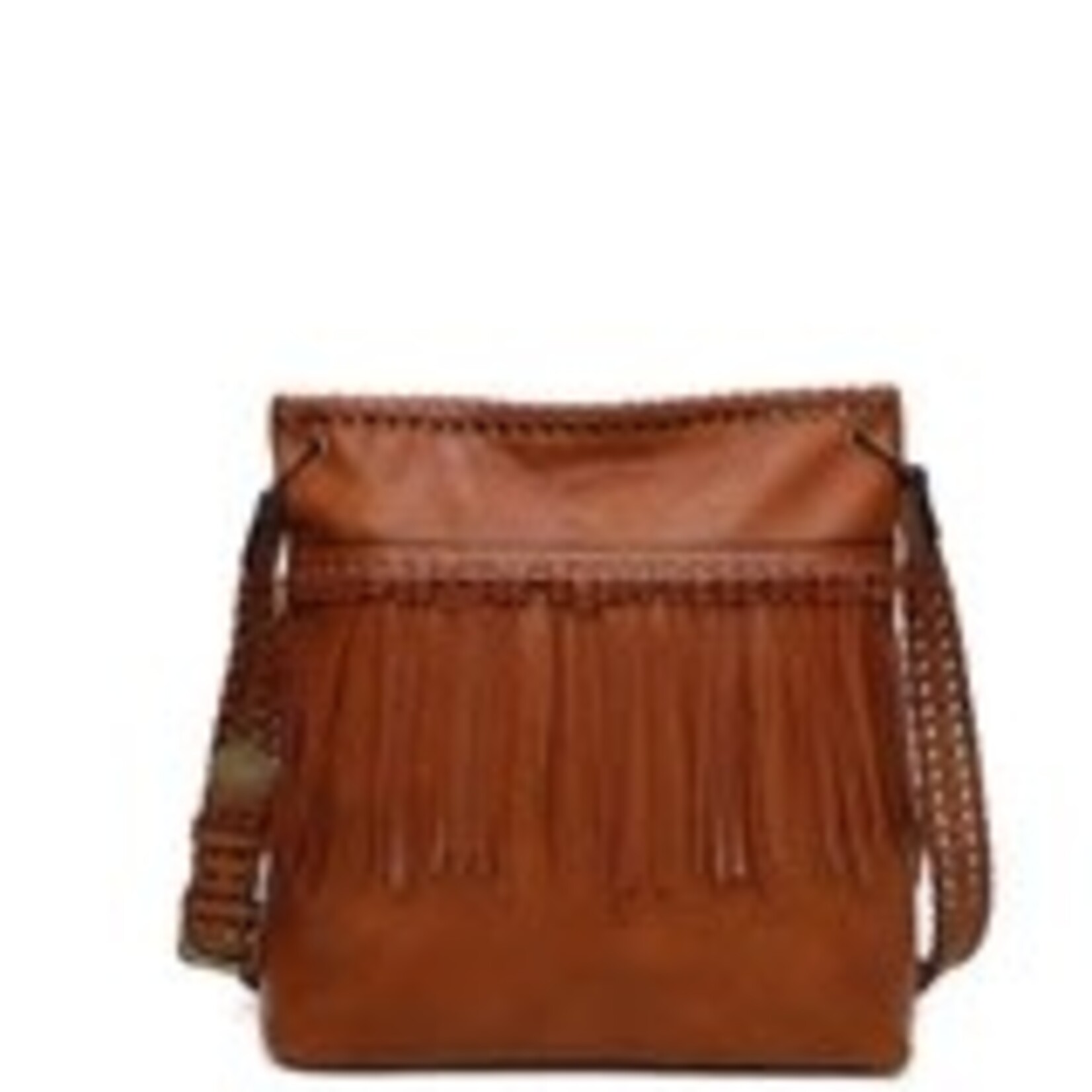 Ampere Creations June Fringe Tote - Cognac
