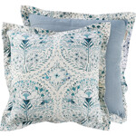 Prim By Kathy Blue Floral Pillow