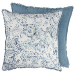 Prim By Kathy Blue Floral Pillow