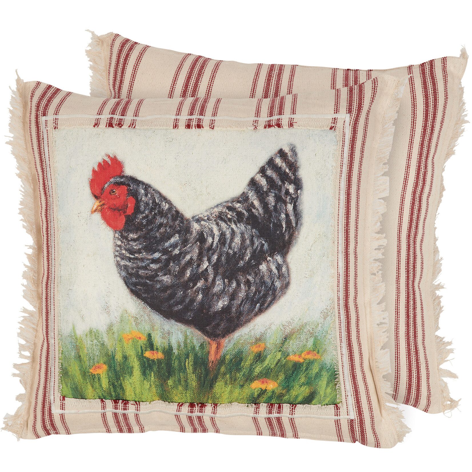 Prim By Kathy Plymouth Rock Chicken Pillow