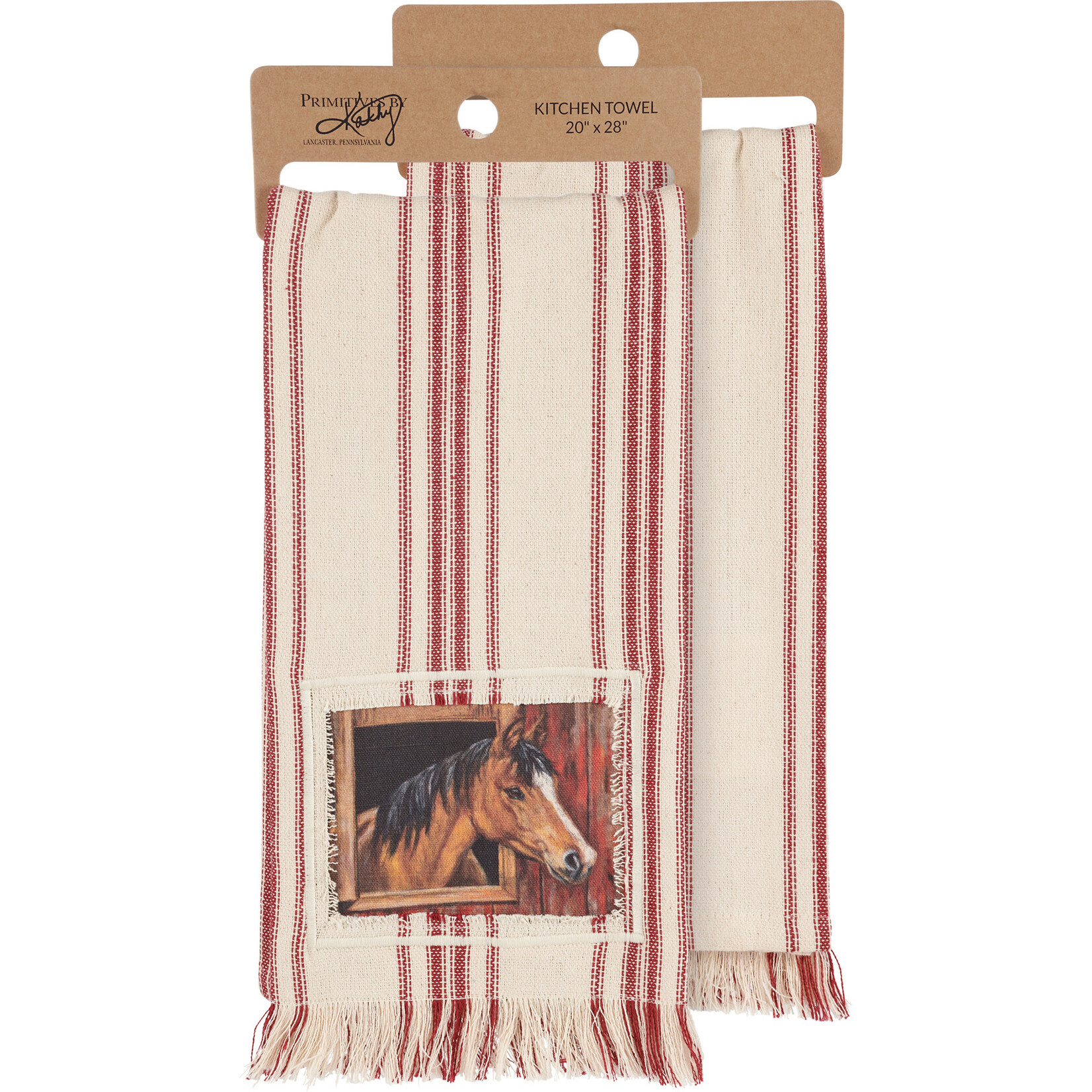 Prim By Kathy Buckskin Horse Kitchen Towel