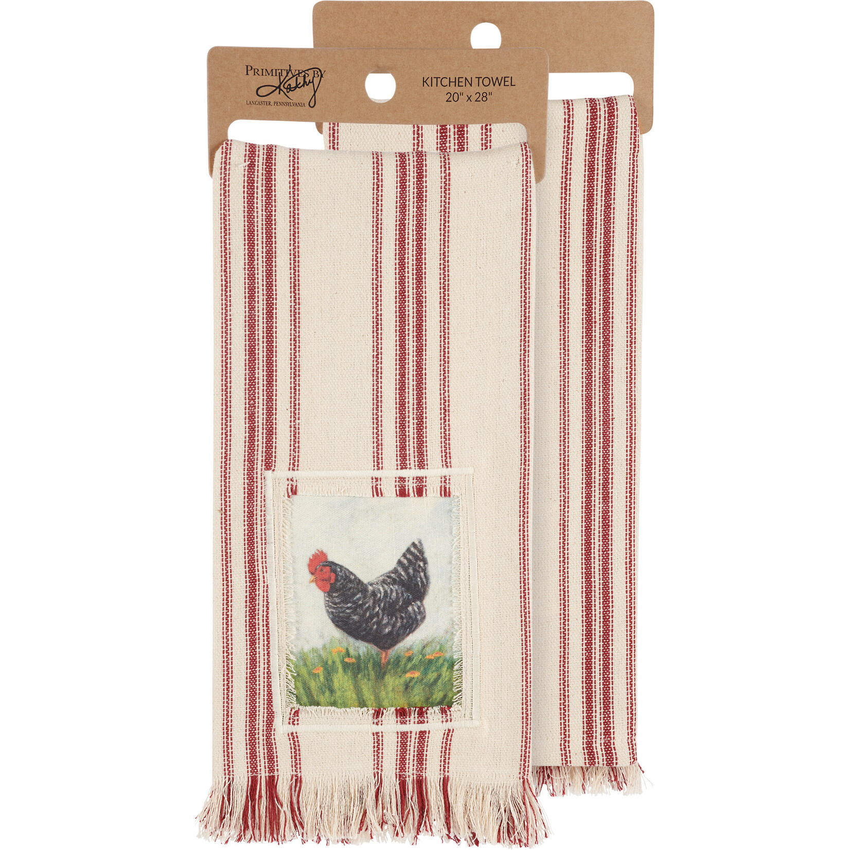 Prim By Kathy Plymouth Rock Chicken Kitchen Towel