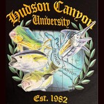The Reel Seat Hudson Canyon University t- shirt