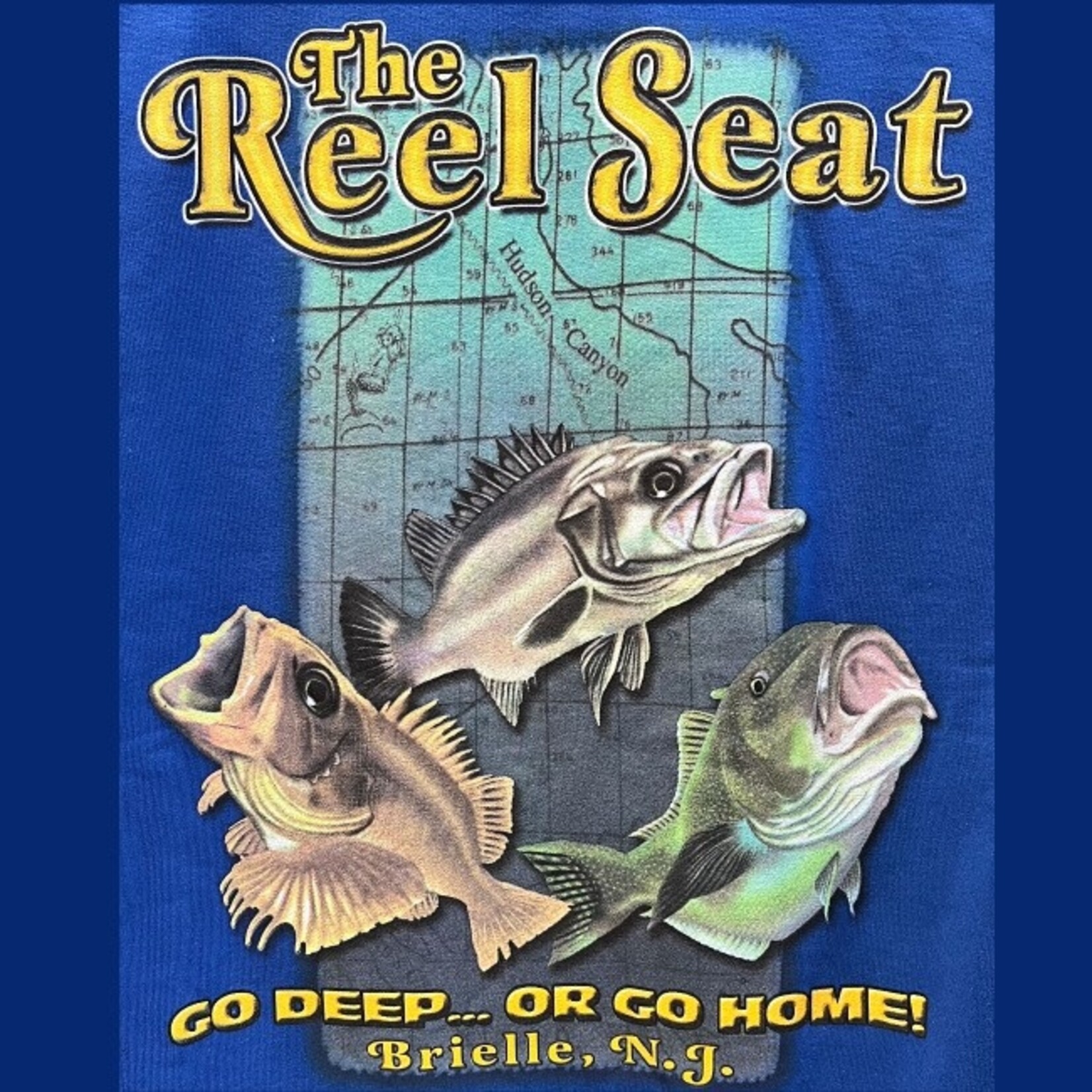 The Reel Seat Go Deep Or Go Home t-shirt