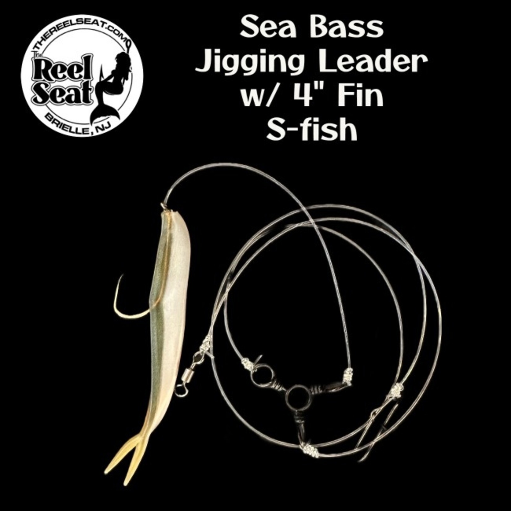 The Reel Seat RS Sea Bass Jigging Leader w/ 4" Fin S-fish