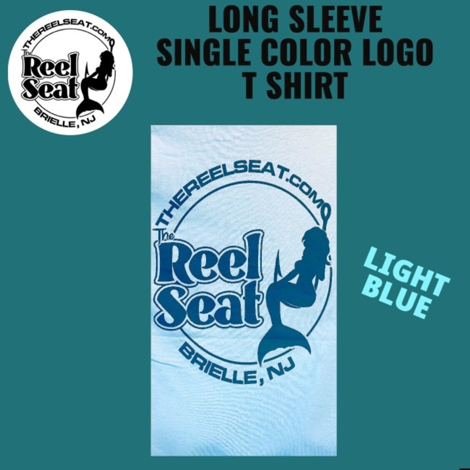 The Reel Seat RS SINGLE COLOR LOGO T SHIRT LONG SLEEVE