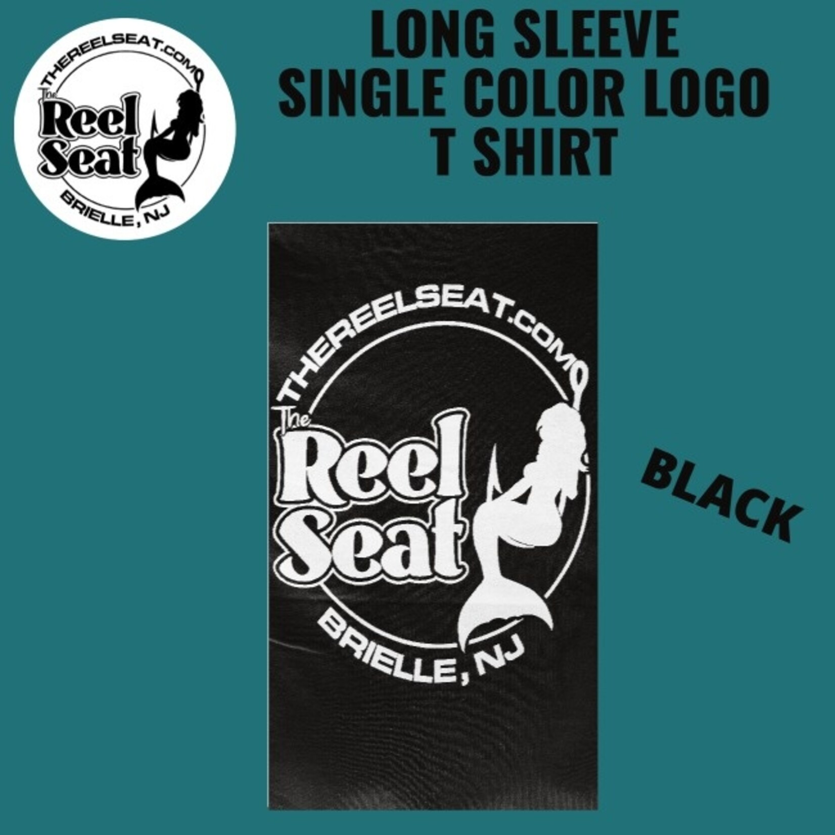 The Reel Seat RS SINGLE COLOR LOGO T SHIRT LONG SLEEVE