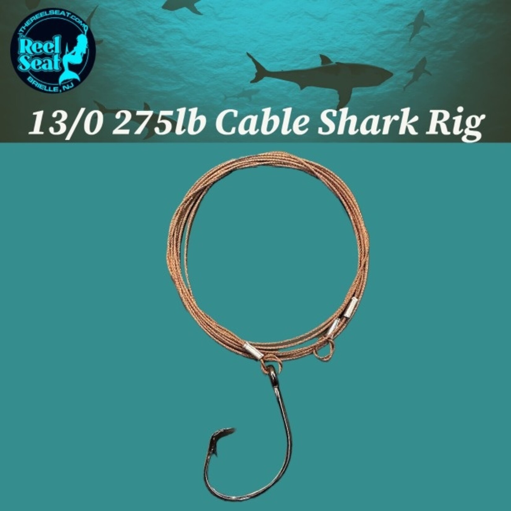 The Reel Seat RS 13/0 275lb Cable Shark Rig