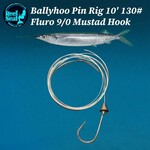 The Reel Seat RS Ballyhoo Pin Rig 10' 130# Fluro 9/0 Hook