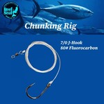 The Reel Seat RS Chunking Rig 7/0 J-hook 80lbs Fluorocarbon