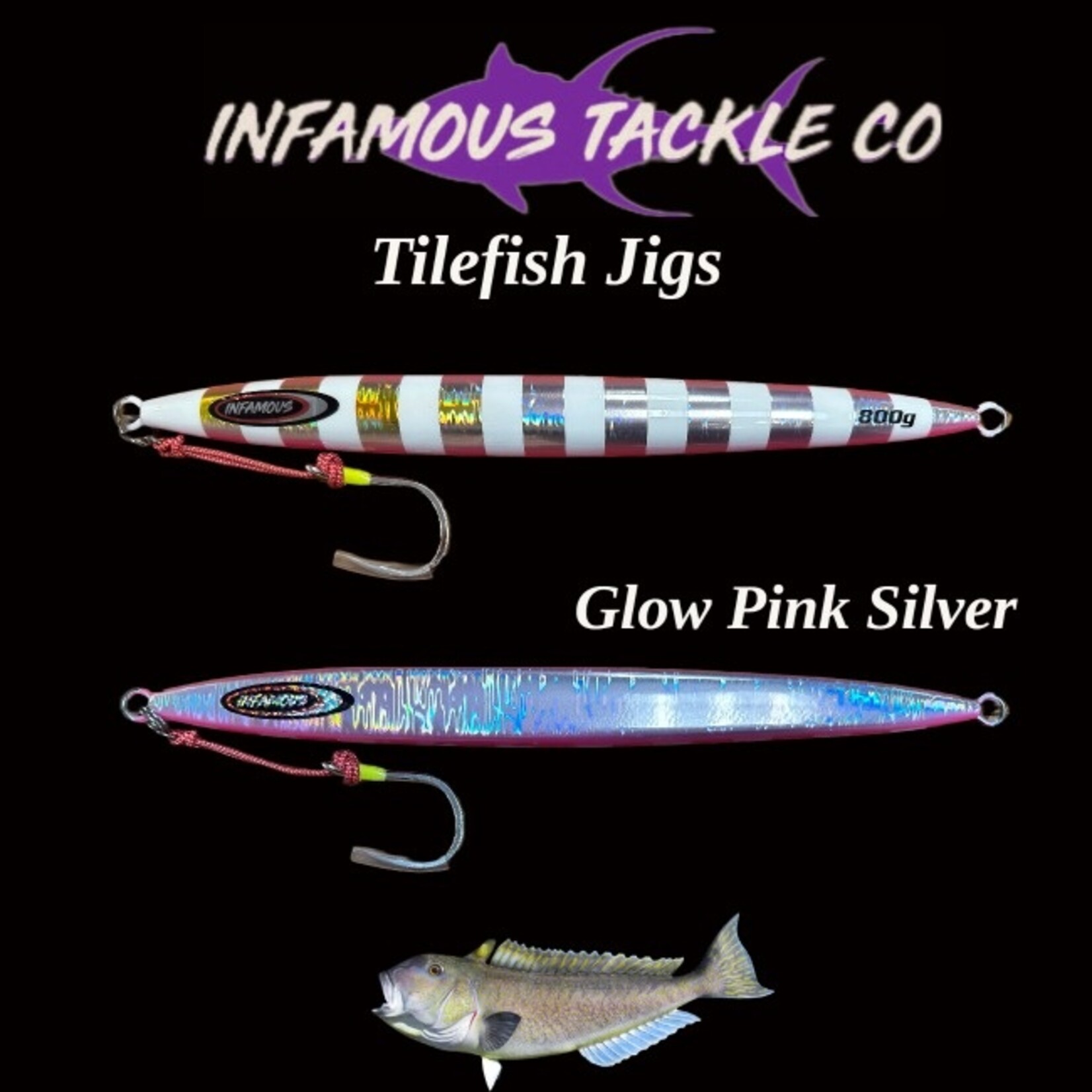 Infamous Tackle Co. Tilefish Long Jigs