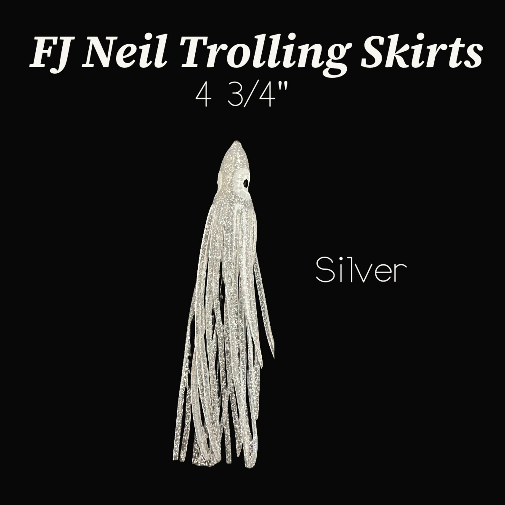 F. J. Neil Trolling Skirts 4 3/4" - 10pcs