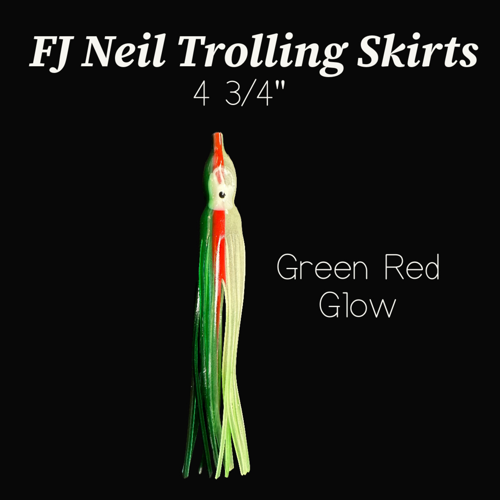 F. J. Neil Trolling Skirts 4 3/4" - 10pcs