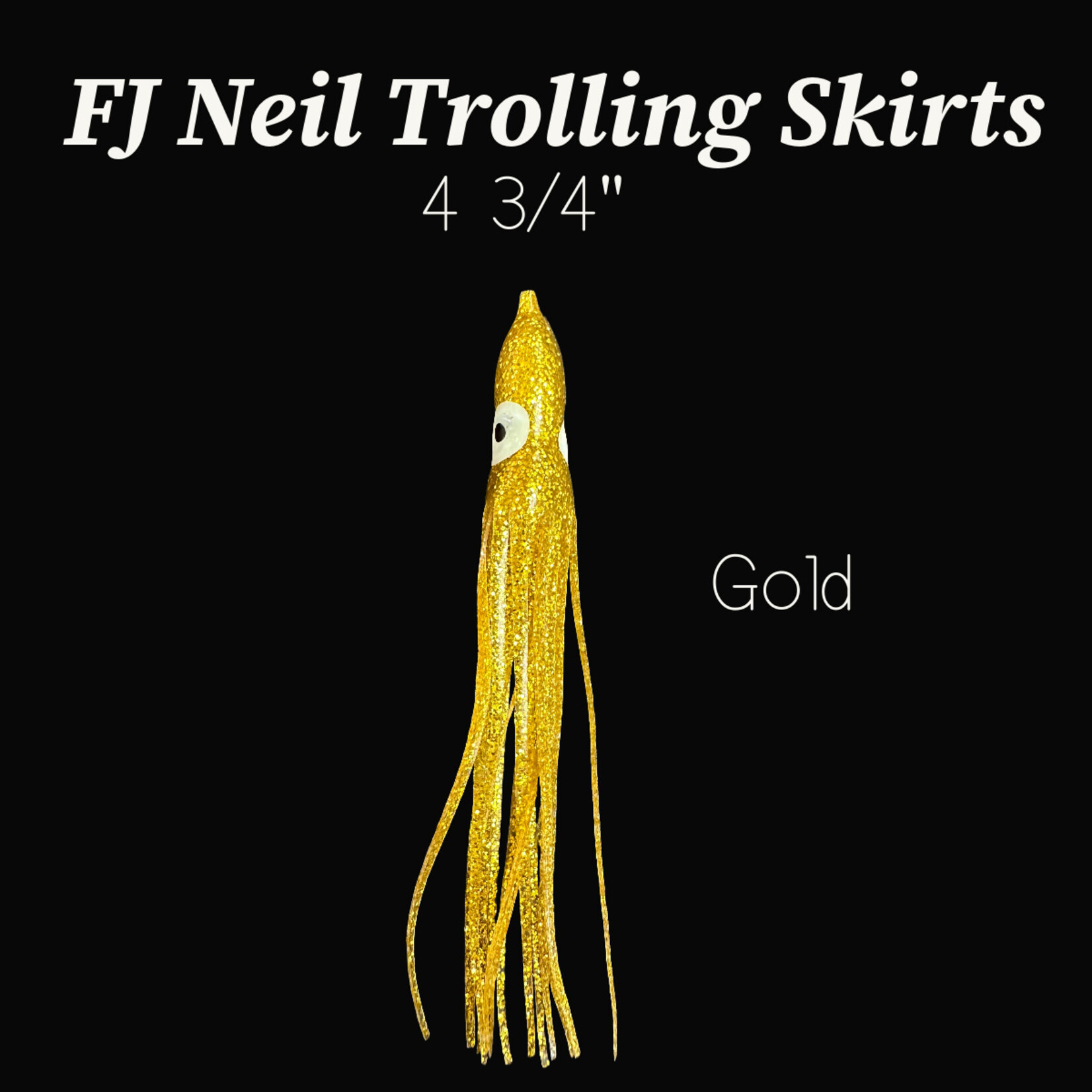 F. J. Neil Trolling Skirts 4 3/4" - 10pcs