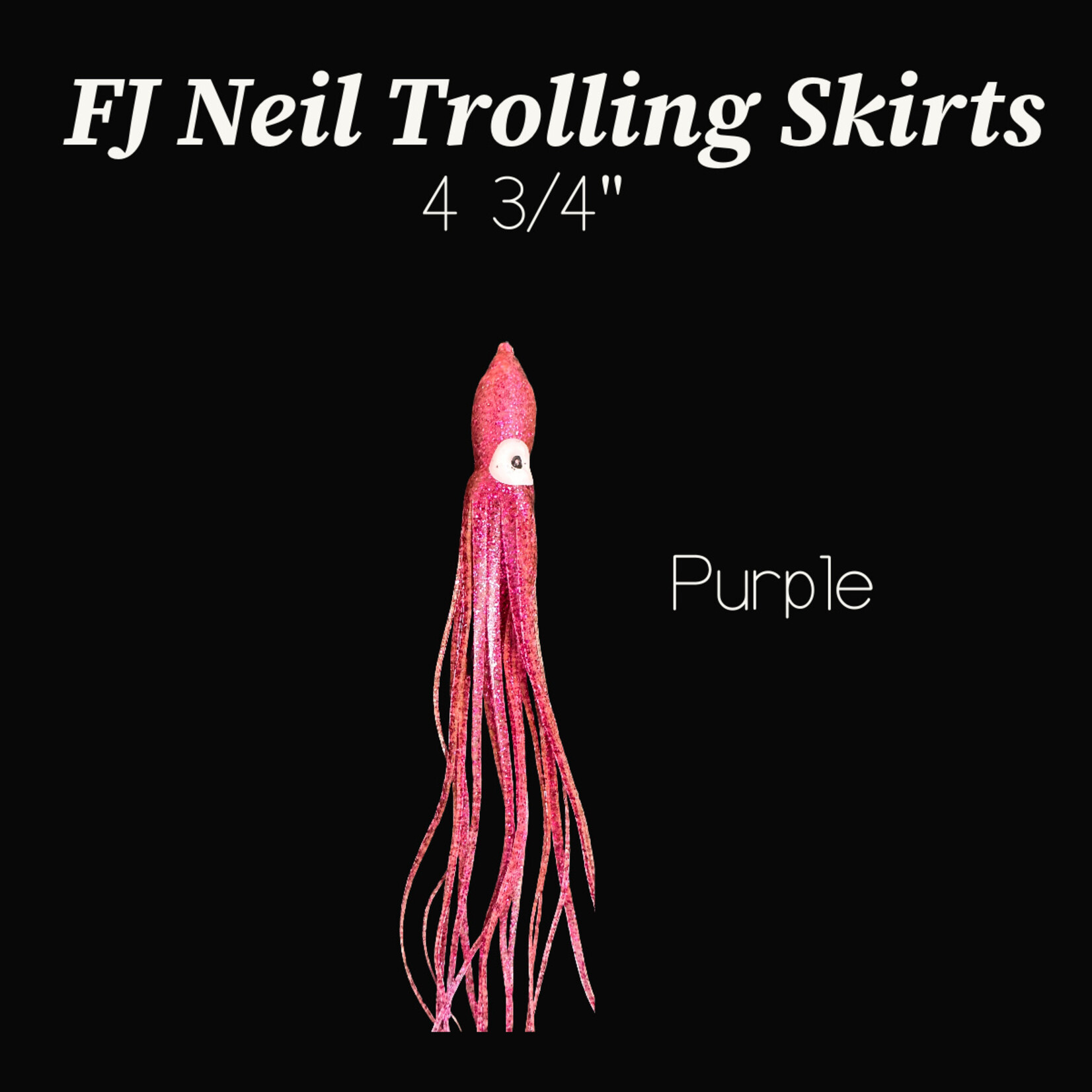 F. J. Neil Trolling Skirts 4 3/4" - 10pcs