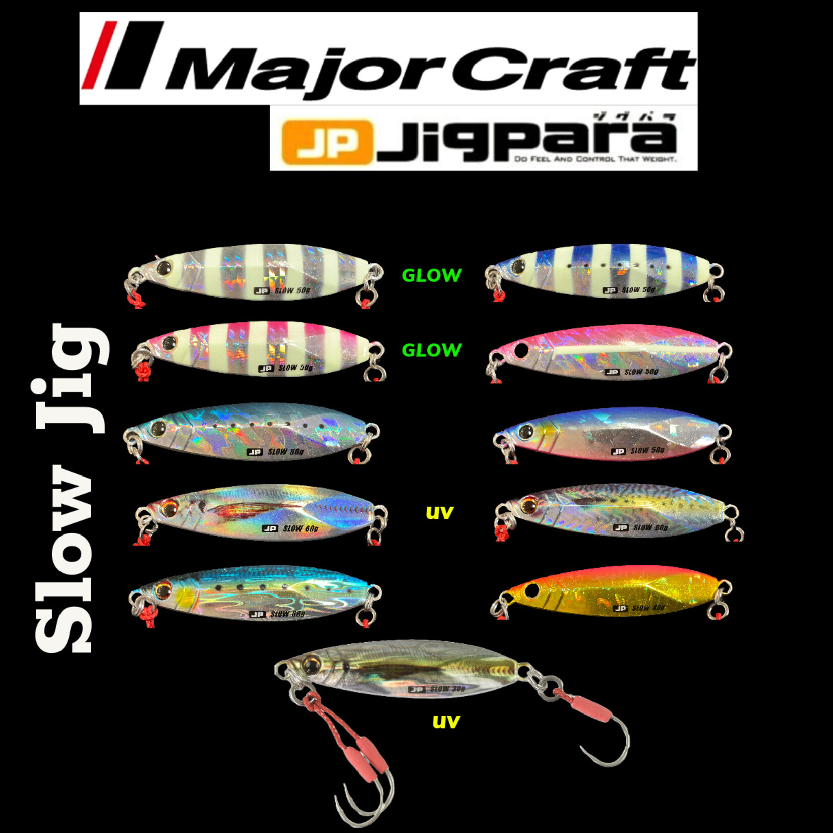 Major Craft Majorcraft Jigpara Slow Jigs