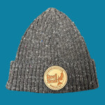 The Reel Seat Olive Reel Seat Leather Patch Beanie