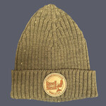 The Reel Seat Reel Seat Leather Patch Beanie Military