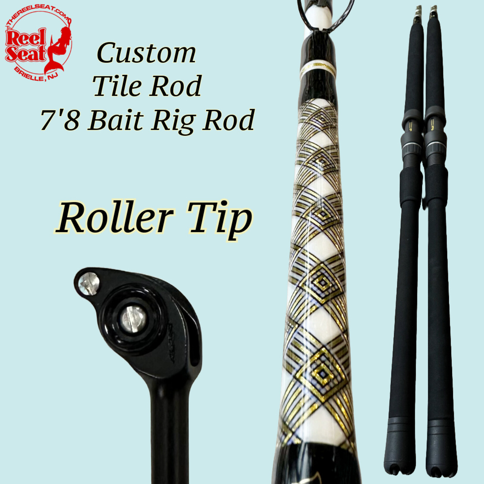 The Reel Seat RS Custom Tile Rod 7'8" "Bait Rig Rod"