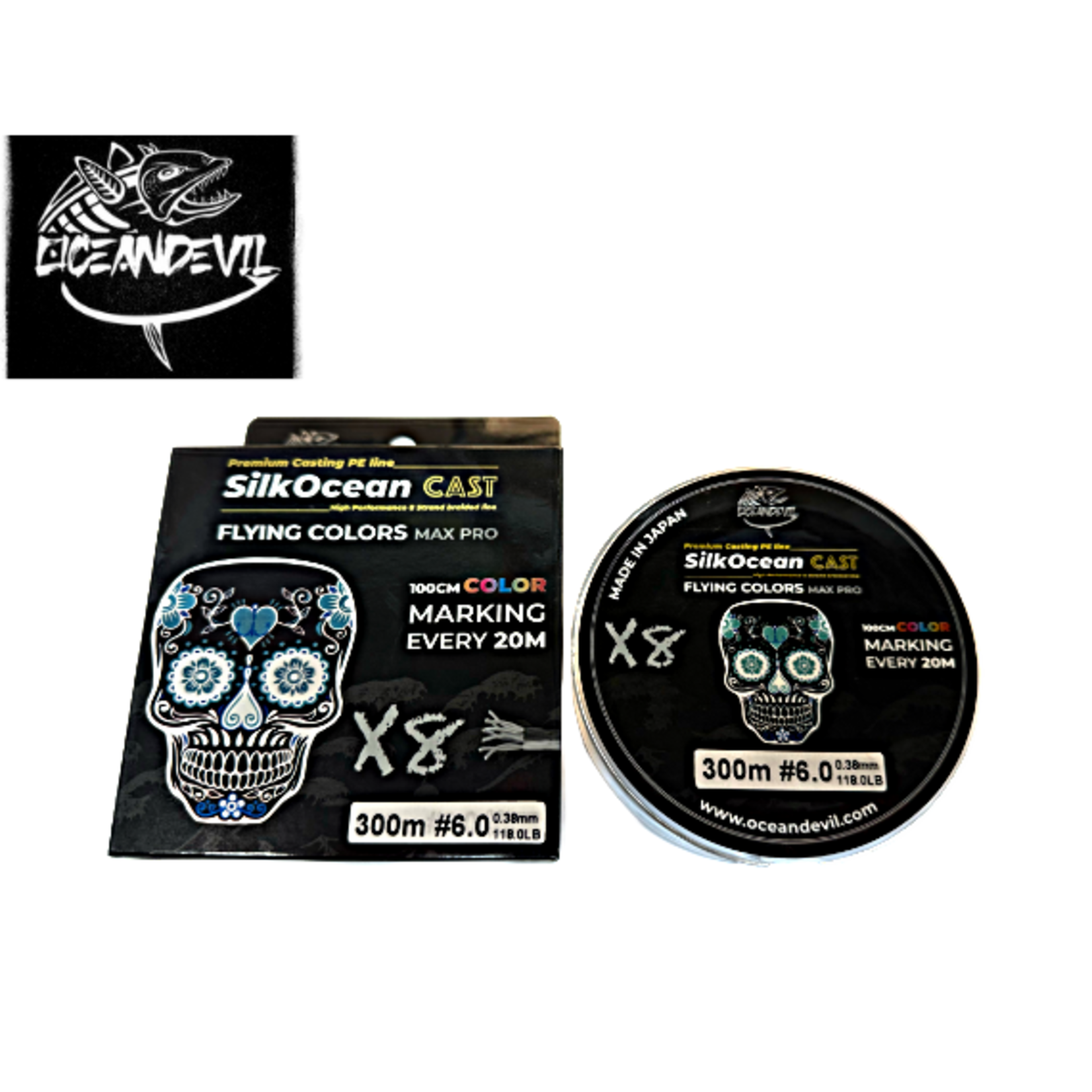 Ocean Devil Ocean Devil Silk Ocean Cast Flying Colors Filler Spool