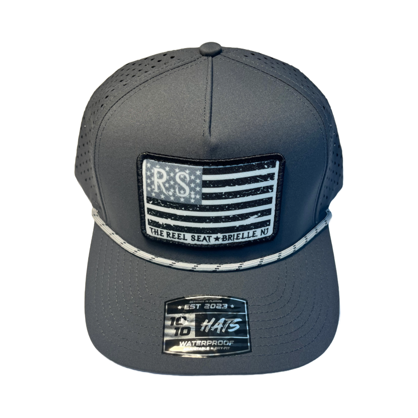 Reel Seat Quick Dry Flag Logo Hat