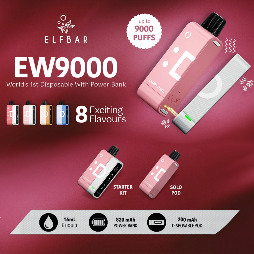 Elf Bar Elf Bar EW9000 Starter Kit with Power Bank