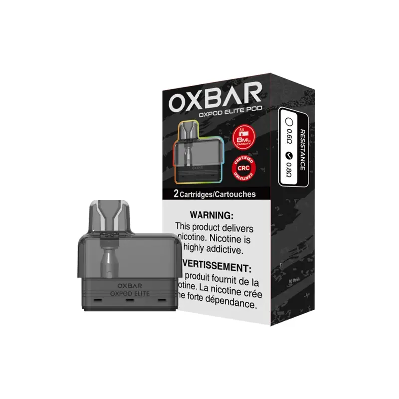 Oxbar Oxbar Oxpod Elite Replacement Pod  2pk 0.8ohm