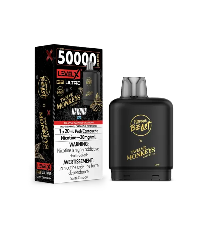 Level X Level X Flavour Beast G2 Ultra Pod 20ml Disposable