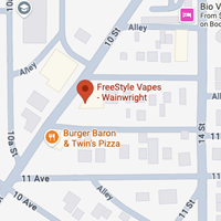 Google Maps - FreeStyle Vapes - Wainwright