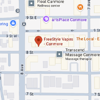 Google Map - FreeStyle Vapes - Canmore