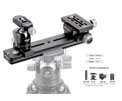 LeoFoto FDM-02 Binocular Rangefinder Rail Kit | Length: 200mm