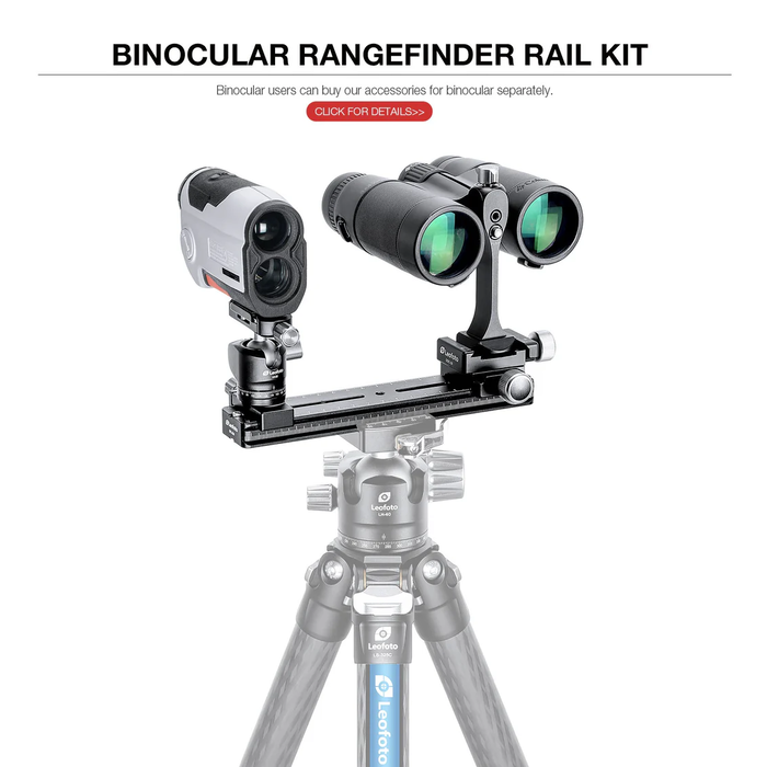 LeoFoto FDM-02 Binocular Rangefinder Rail Kit | Length: 200mm