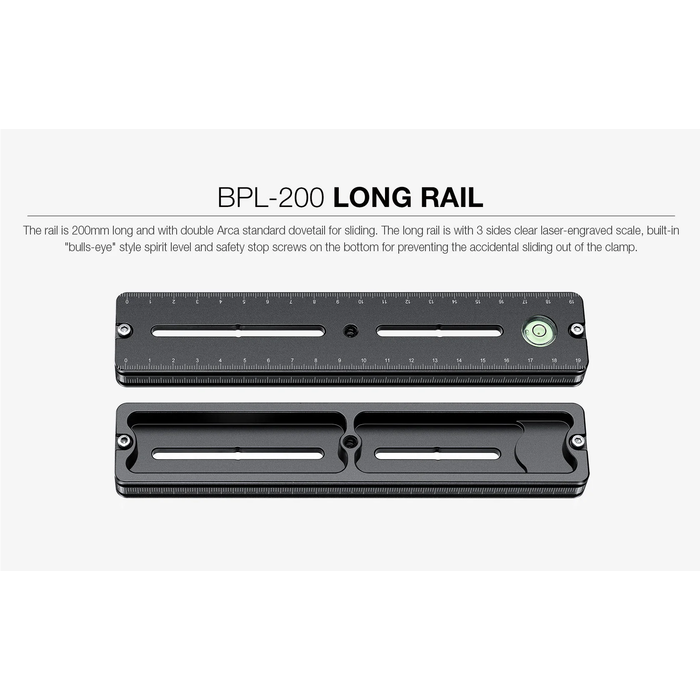 LeoFoto FDM-02 Binocular Rangefinder Rail Kit | Length: 200mm