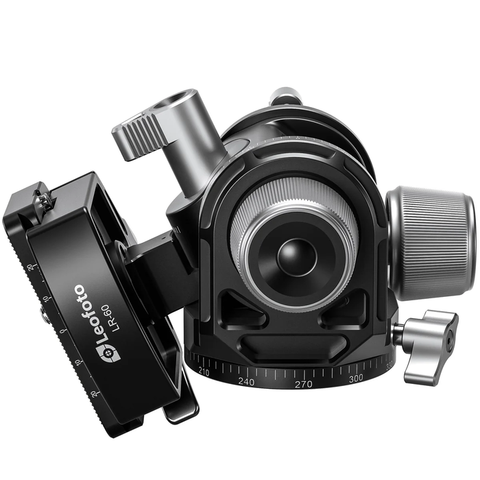 LeoFoto G4-LR Four Way Geared Head with Lever Release Clamp | Arca Compatible