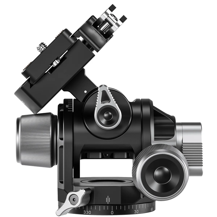 LeoFoto G4-LR Four Way Geared Head with Lever Release Clamp | Arca Compatible