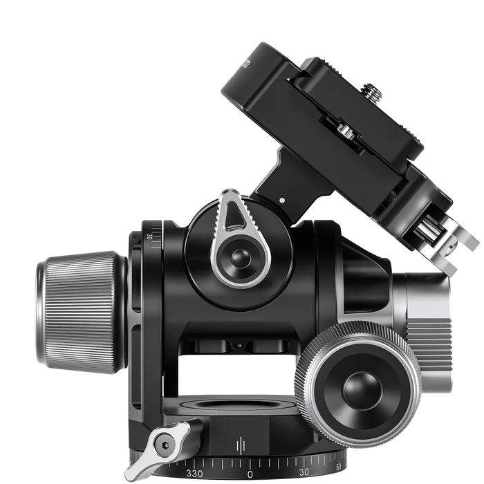 LeoFoto G4-LR Four Way Geared Head with Lever Release Clamp | Arca Compatible