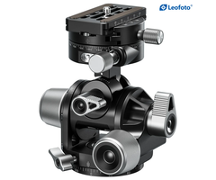 LeoFoto G4 Pro Four Way Geared Head with Geared Panning Adapter | Arca Compatible