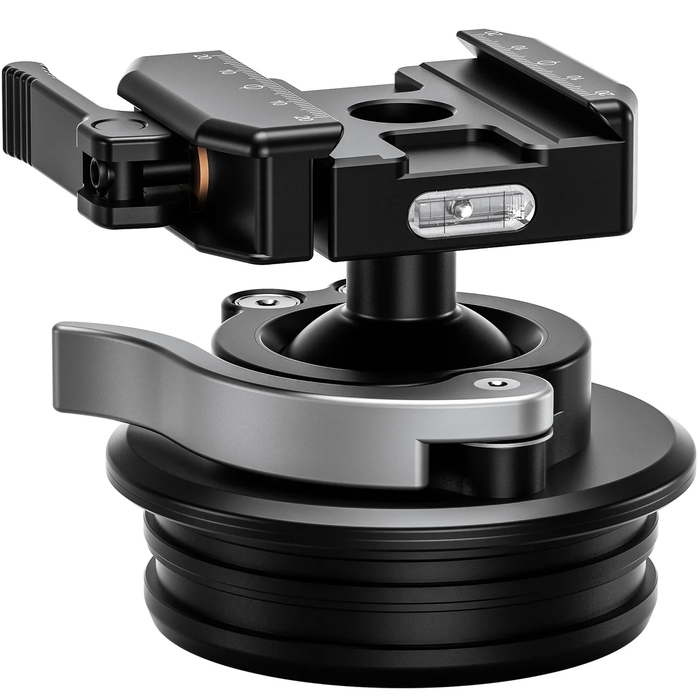 LeoFoto STB-75 X-Version Rapid Lever-Lock Outdoors Ball Head with Integrated 75mm Bowl Adapter | Arca & Picatinny