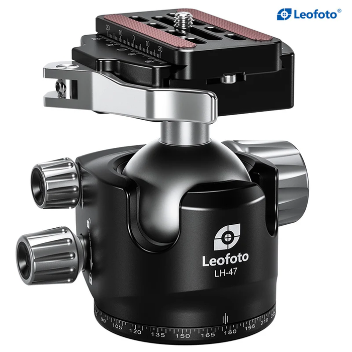 LeoFoto LH-47LR Ball Head with LR-60 Lever Release Clamp | Arca Compatible