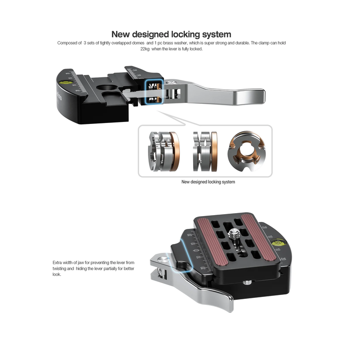 LeoFoto LH-47LR Ball Head with LR-60 Lever Release Clamp | Arca Compatible