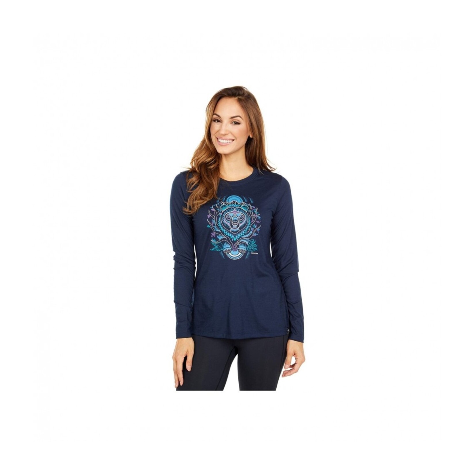 Smartwool SMARTWOOL Womens Autumn Sun LS Tee DEEP NAVY X-Large