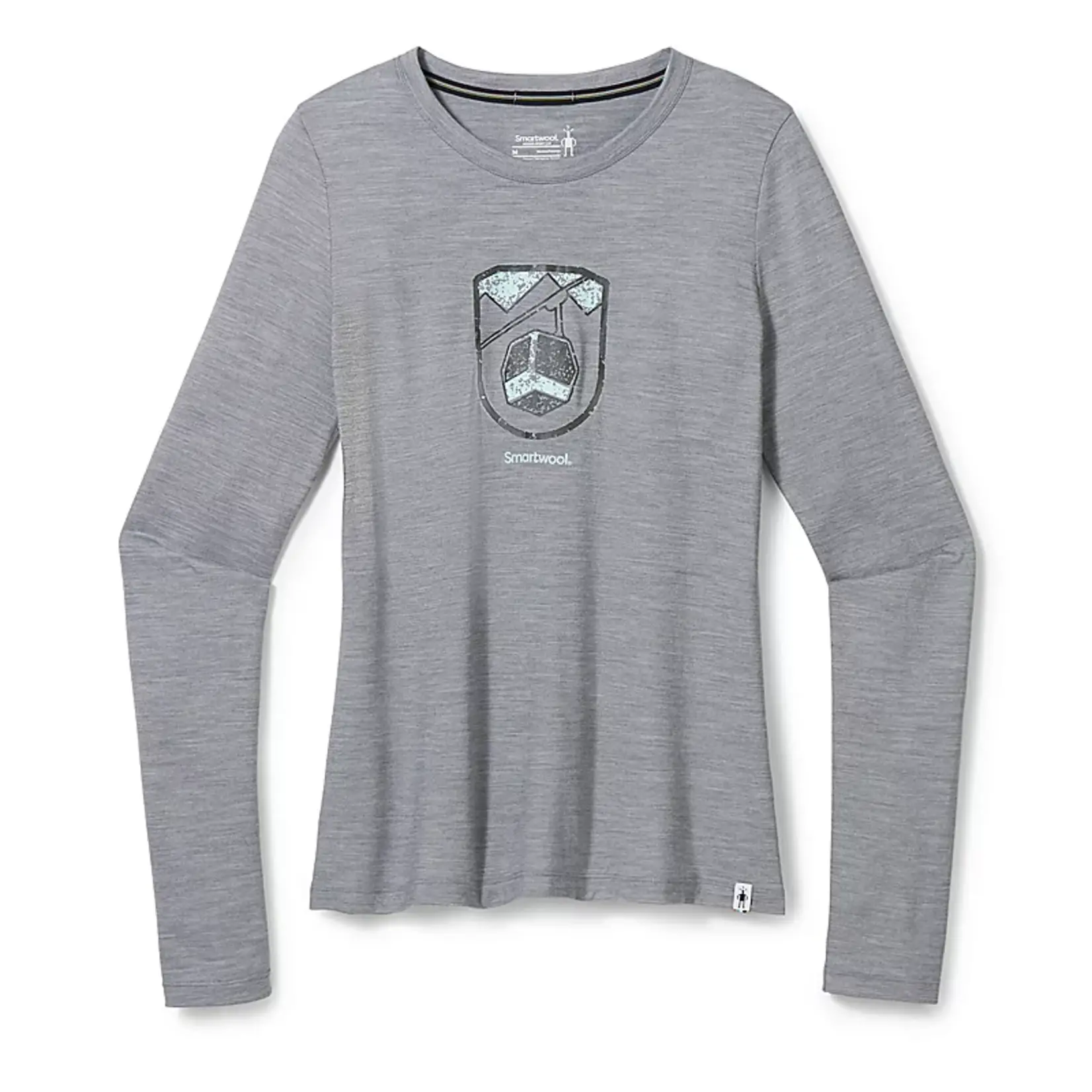 Smartwool SMARTWOOL LADIES GONDOLA RIDE LS TEE LIGHT GREY HEATHER X-LARGE