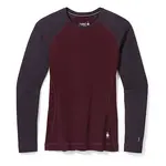 Smartwool SMARTWOOL LADIES MERINO 250 PATTERN CREW TOP BLACK CHERRY DOT X-SMALL