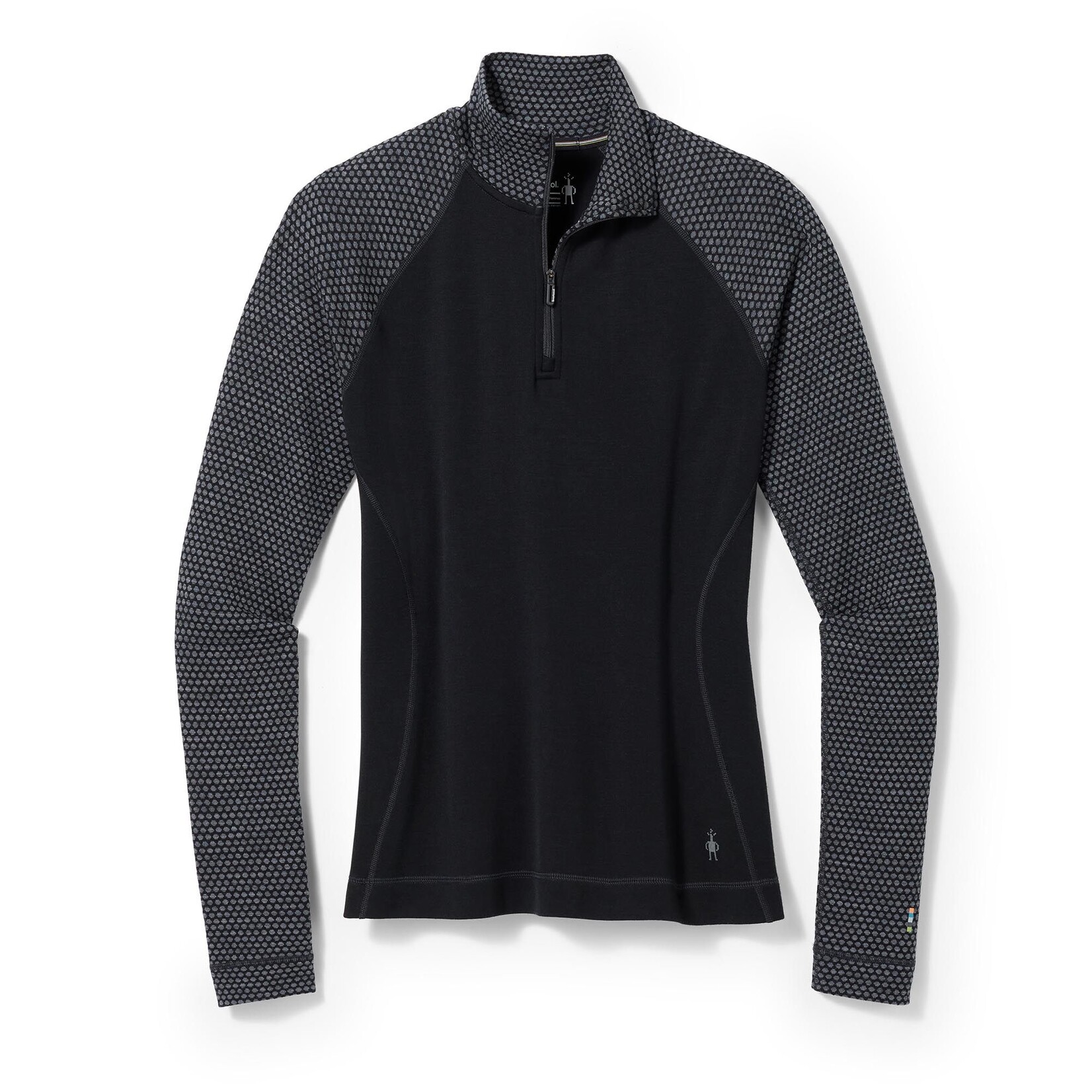 Smartwool SMARTWOOL LADIES MERINO 250 PATTERN 1/4 ZIP TOP BLACK DOT X-LARGE