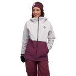 Black Diamond BLACK DIAMOND LADIES RECON STRETCH SKI SHELL ICE PINK-BLACKBERRY X-LARGE