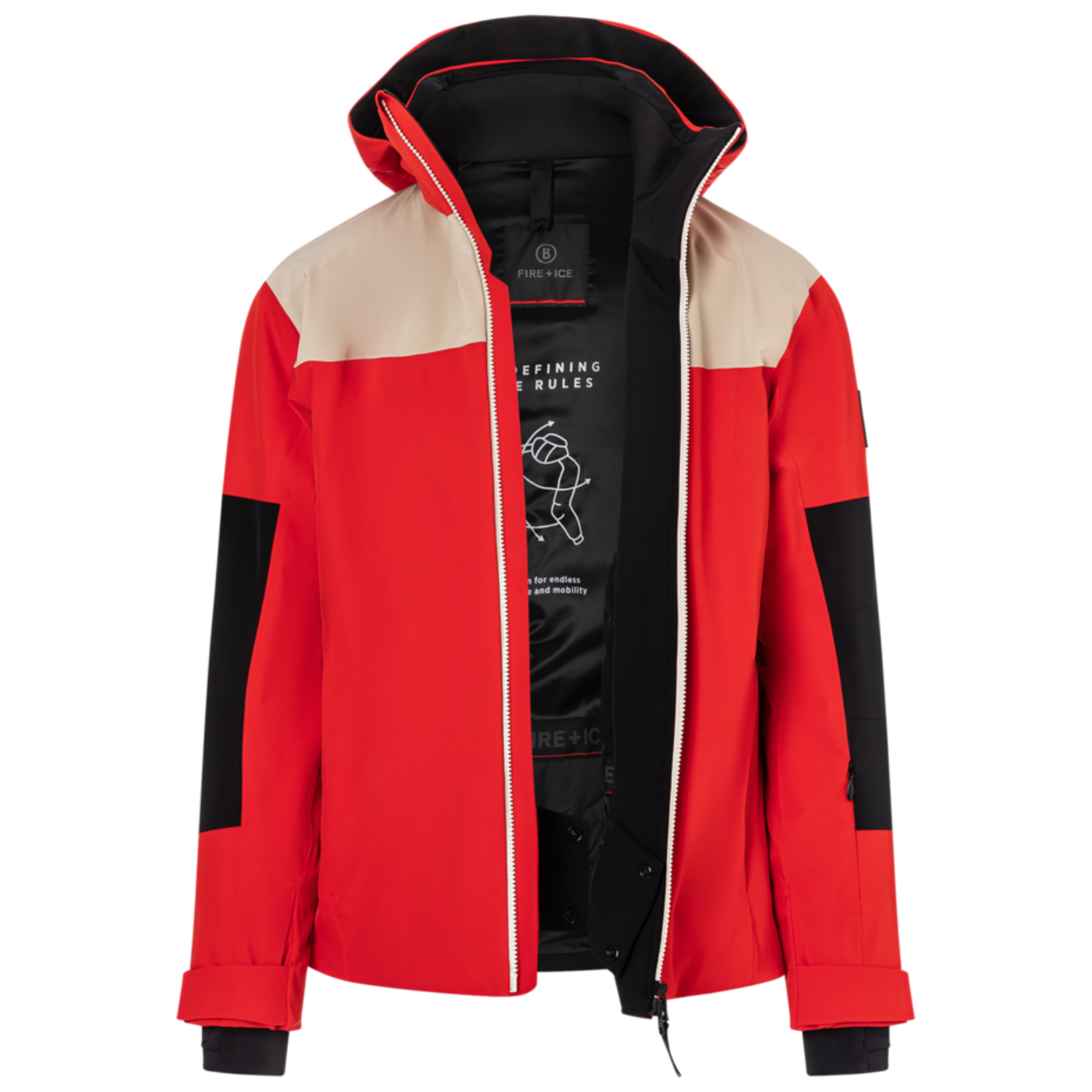 Fire + Ice FIRE + ICE MENS RACER-T JACKET PUREST RED X-LARGE (42)