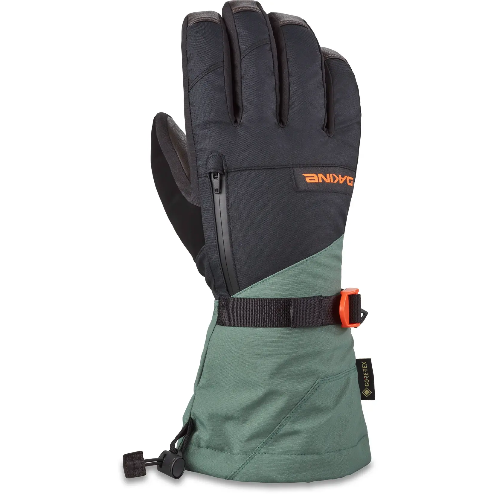 Dakine DAKINE MENS LEATHER TITAN GORE-TEX GLOVE DARK FOREST/ORANGE X-LARGE