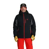 SPYDER MENS VERTEX JACKET BLACK MEDIUM - SKI CELLAR SNOWBOARD