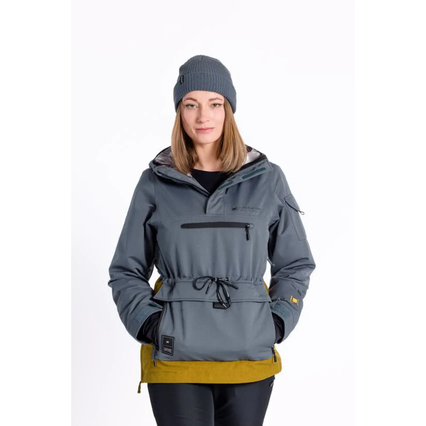 L1 L1 LADIES PROWLER ANORAK SLATE/MOSS MEDIUM